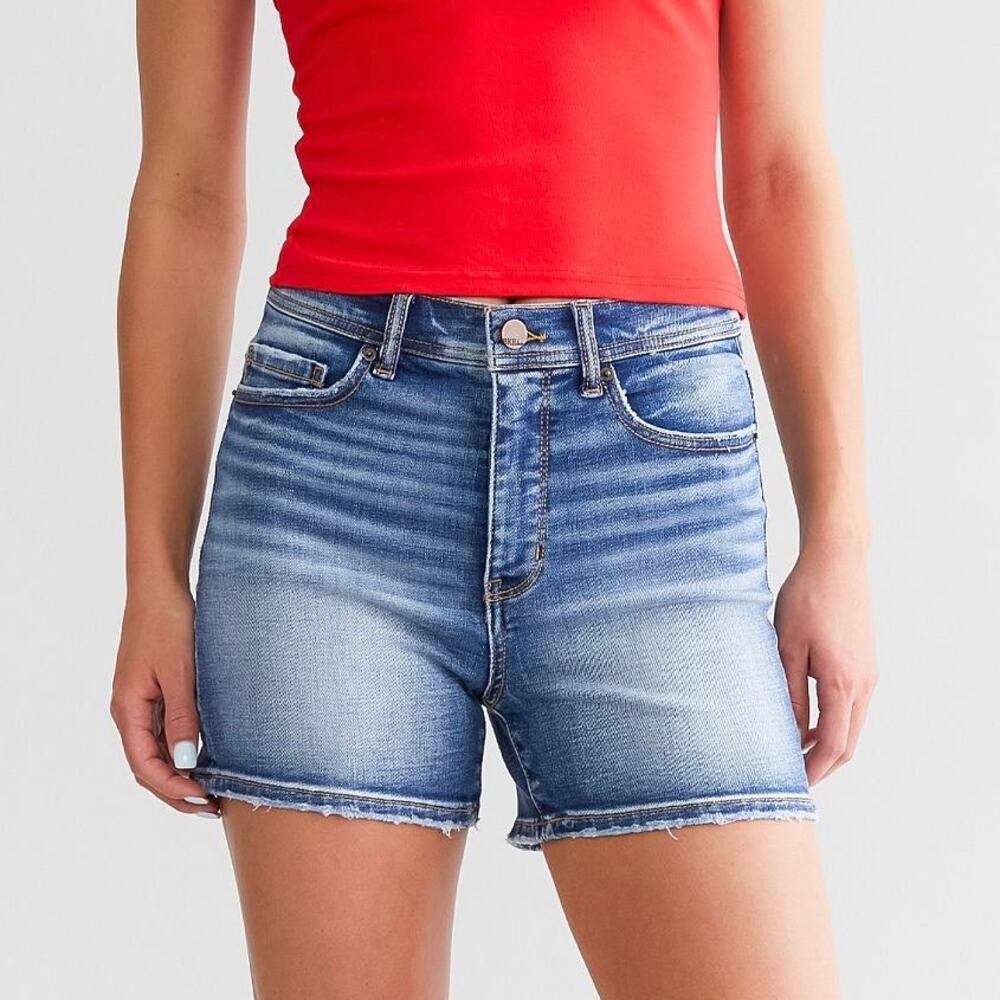 BKE Buckle Parker Stretch Denim Jean Shorts High Rise Sz 25